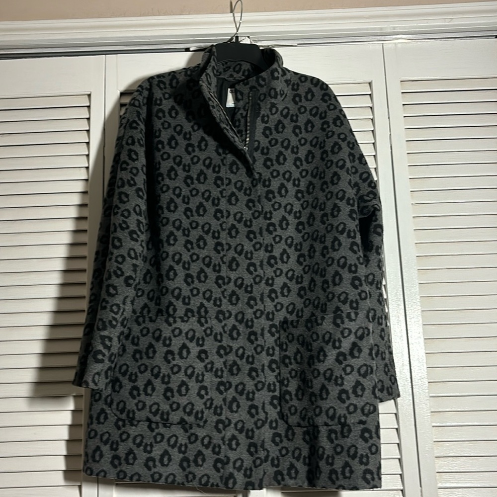 Animal Print Car Coat